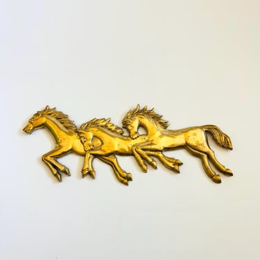 Brass Horse Wall Hanging 