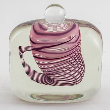 Nicolas Morin Art Glass Bottle and Stopper