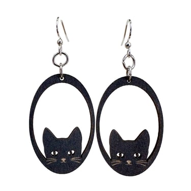 Sneaky Cat Earrings