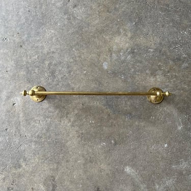 Antique Brass Bathroom 21” Salvaged Towel Bar 