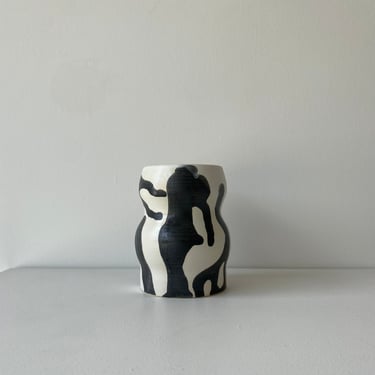 handmade porcelain contour vessel 