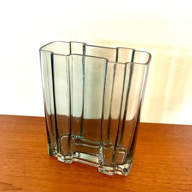 Mid Century Modern Glass Vase 