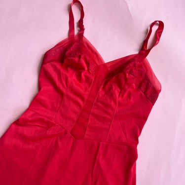VTG 60s Red Slip Dress 