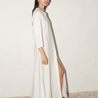 White Linen Payés Dress