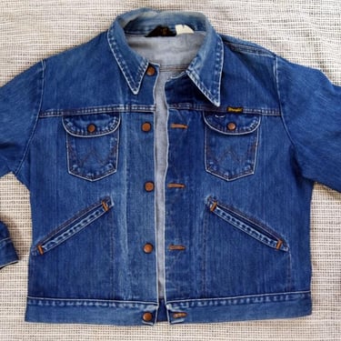 1970's Wrangler Blue Jean Denim 1960's Jacket Men's 48