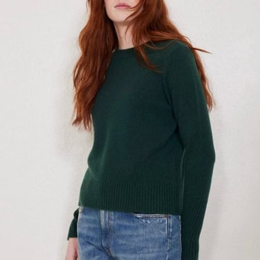 Not Monday | Jane Cashmere Crewneck Sweater in Jade