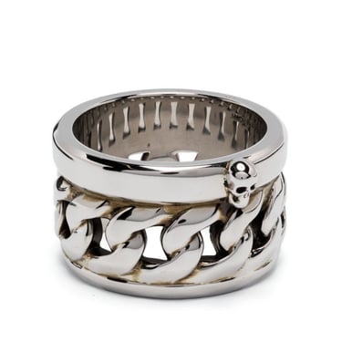 Alexander Mcqueen Men Logo Ring