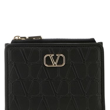 Valentino Garavani Women Black Leather Wallet