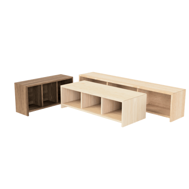 3 Cubby Storage Bench