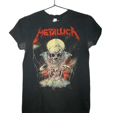 2010 Metallica Skull and Drums Shirt