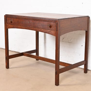 Limbert Antique Mission Oak Arts &#038; Crafts Desk or Library Table, Circa 1900