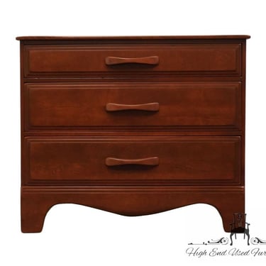 CUSHMAN COLONIAL Solid Hard Rock Maple Mid Century Modern 42" Low Three Drawer Chest 2053 