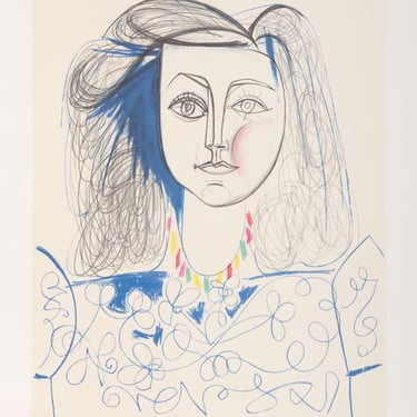 Portrait de Femme, Pablo Picasso (After), Marina Picasso Estate Lithograph Collection 