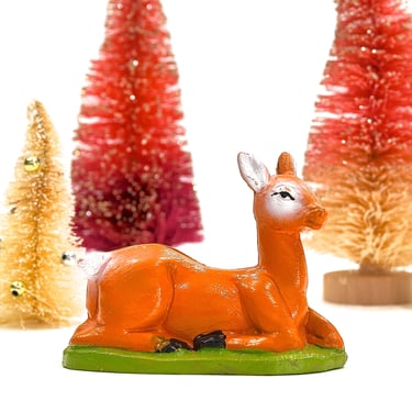 VINTAGE: Plastic Deer Figurine - Christmas Decor - Home Decor - SKU 15-D2-00017636 