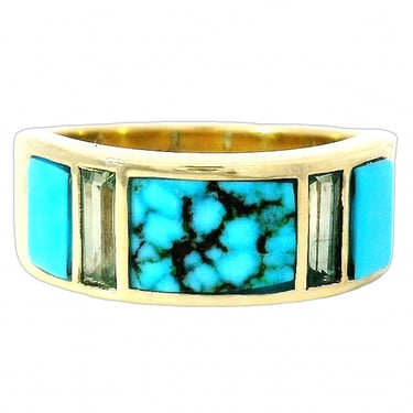 Amphitrite Inlay Ring Band