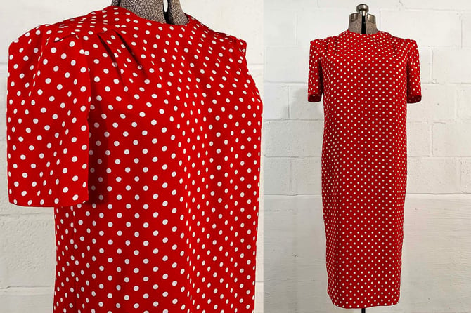 worthington polka dot dress