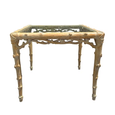 Rare Faux Bois Game Table by McGuire Reagan Collection 