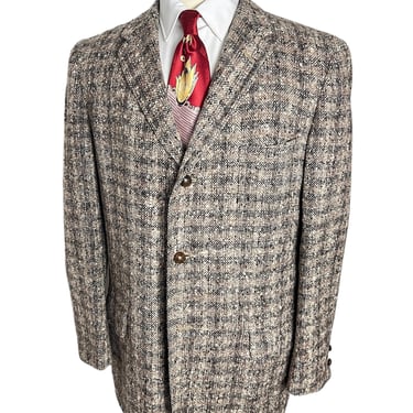 Vintage 1950s MCGREGOR Wool Tweed Rockabilly Sport Coat ~ size 40 R ~ blazer / jacket ~ Donegal / Atomic Fleck ~ Elvis ~ VLV ~ 