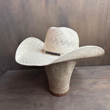 Twister Straw Hat with Leather Band