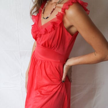 Vintage Red Nightgown
