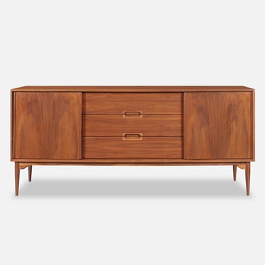 Vintage Walnut Credenza by John Keal for Brown Saltman