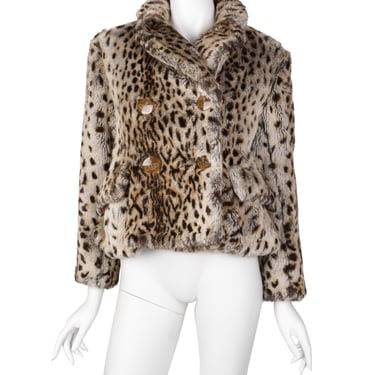 Vivienne Westwood Vintage AW 1989 Leopard Cropped Faux Fur Jacket