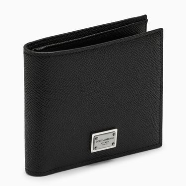 Dolce&Gabbana Black Leather Bi-Fold Wallet Men