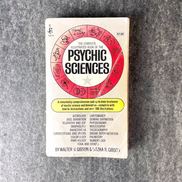 The Complete Illustrated Book of Psychic Sciences - 1971 paperback 