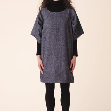 Wool Kite Dress in Charcoal