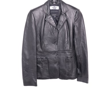 1990s Soft Button Leather Jacket