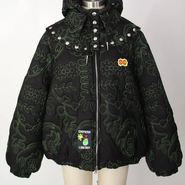 Chopova Lowena Reversible Embroidered & Fleece Jacket