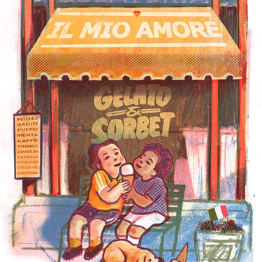 Gelateria - Storefront Illustration