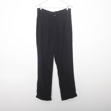 vintage 50s 1960s BLACK spiegel brand slacks pants -- size 30x30 