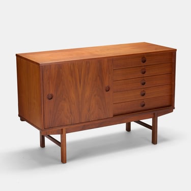 Yngve Ekstrom teak credenza with drawers for Dux Sweden, 1960s