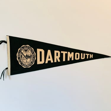 Vintage Dartmouth College Full Size Pennant 