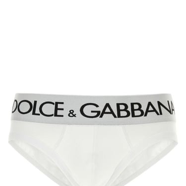 Dolce &amp; Gabbana Man White Stretch Cotton Brief