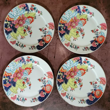 On Hold *** Imperial Leaf Tobacco Leaf Pattern Salad Plates, 4pcs (see description below) 