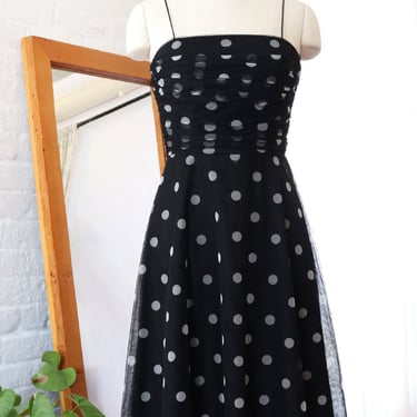 Polka Dot Fit Flare Dress S/M-M