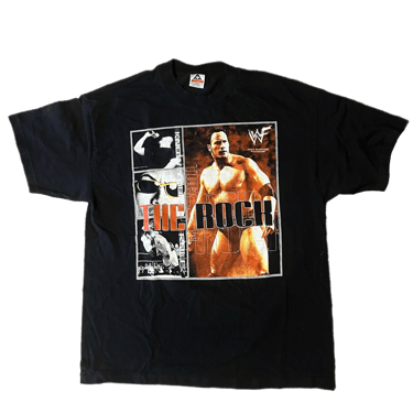 Vintage The Rock "Layeth The Smackdown" WWF T-Shirt