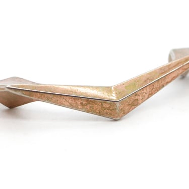 Vintage 3.5 in. Art Deco Brass Drawer Pull