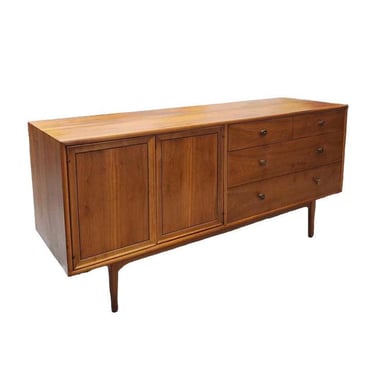 Free shipping within continental U S - Vintage Mid Century Modern Drexel Declaration Solid Walnut Dresser or Credenza 