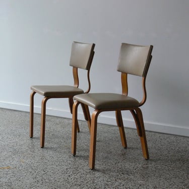 Vintage Mid Century Modern Thonet Plywood Chairs (Set of 2) 