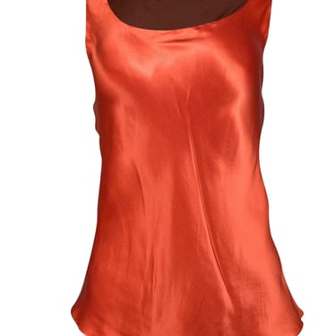 Lafayette 148 - Orange Sleeveless Silk Blouse Sz 6