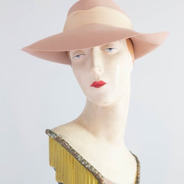 Gorgeous 1940's Berkshire Felt Ladies Fedora Hat /