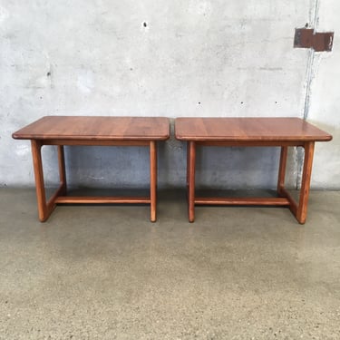 Pair of Vintage Teak Side Tables