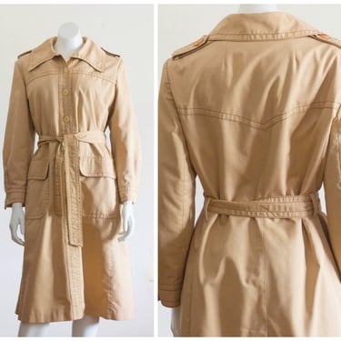 Vintage Belted Trench Coat 