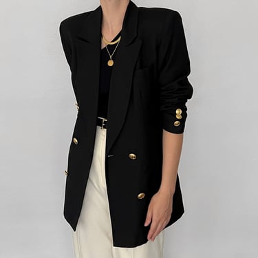 Rare Vintage Dior Noir Double-Breasted Blazer