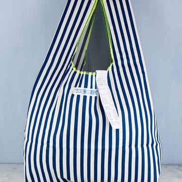 School Tie Striped Tote