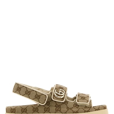 Gucci Women Gg Fabric Sandals