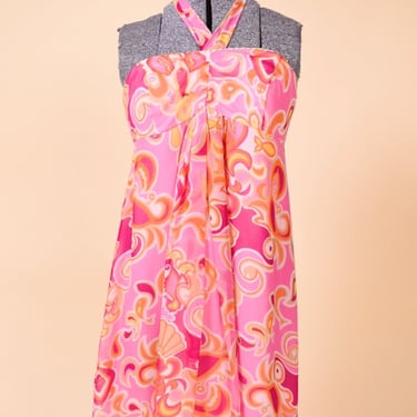 Pink Silk Sea Creatures Print Dress By Lilly Pulitzer, S